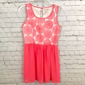 GIANNI BINI  / bright coral daisy dress